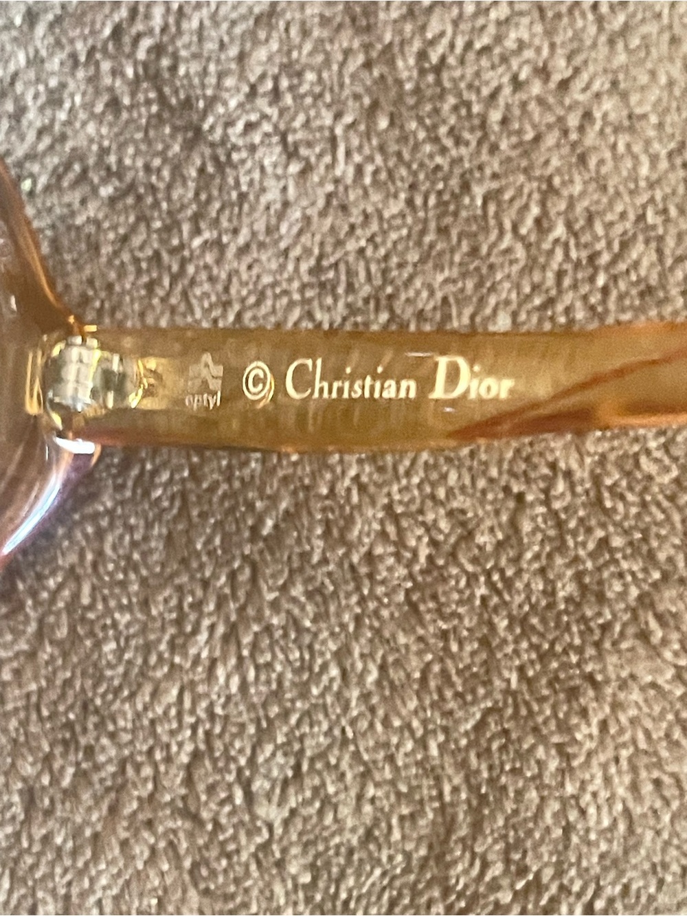 Dior Transparent Amber Women's Eyeglass Frames - Picture 3 of 3